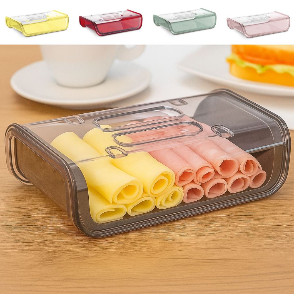 Porta Frios Com Tampa - Porta Frios Hermético Pote Organizador Para Presunto Queijo Frios Envio Full