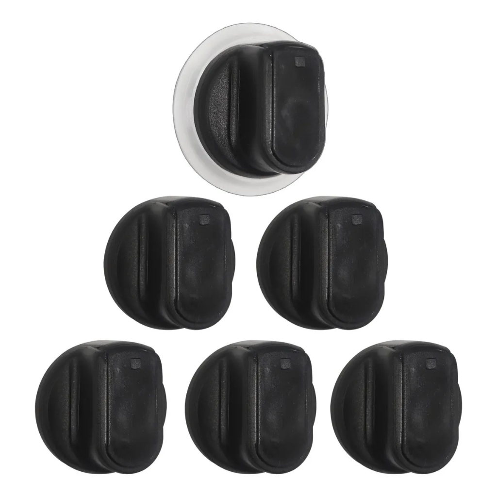 Kit 6 Botões Manipulo Para Fogão Brastemp Clean Bfs5tar