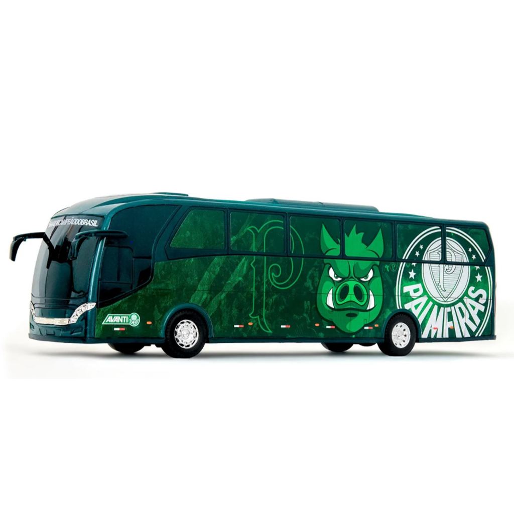 Brinquedo Ônibus do Palmeiras Verde Oficial | Veículo Colecionável Infantil Torcedor Verdão Presente