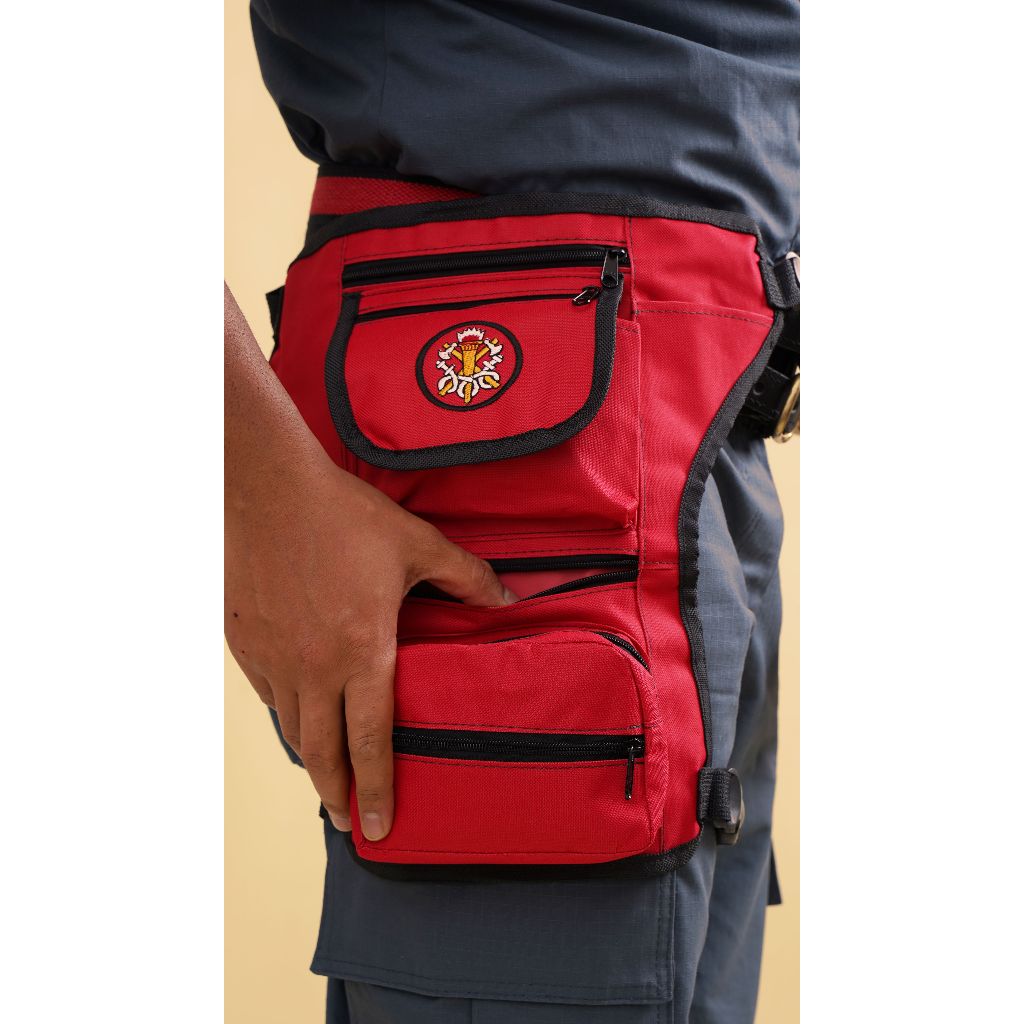 Bornal Bolsão De Perna Tradicional Vermelho em Oferta na Shopee