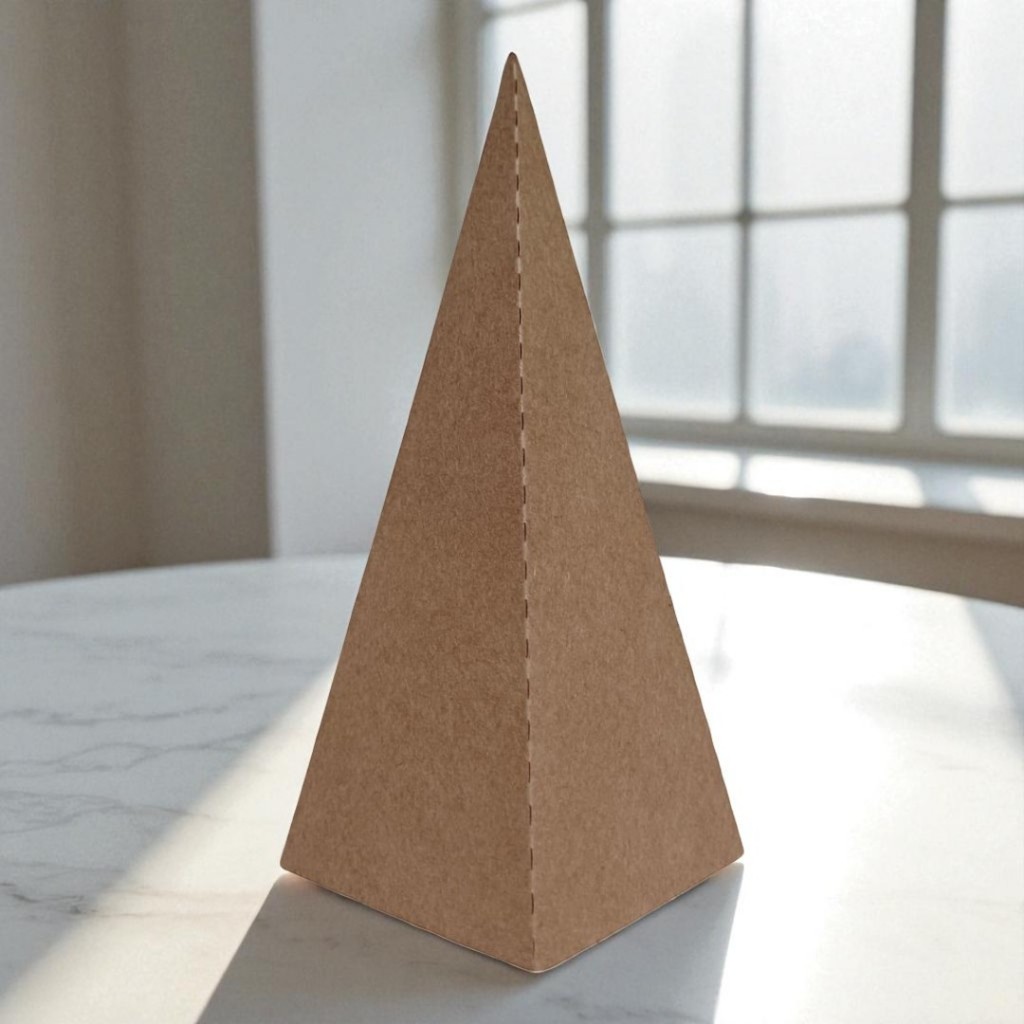 30 Caixas Cone Kraft para personalizar  para artesanato, decoração e lembrancinha