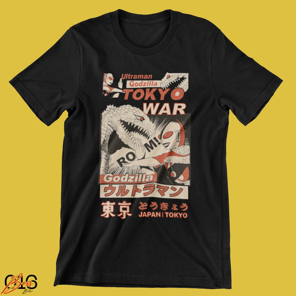 CAMISETA ULTRAMAN JAPÃO/TOKYO GODZILLA RETRÔ 100% ALGODÃO EXCLUSIVA [IMPERDÍVEL]
