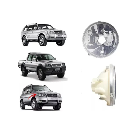 Farol Principal 180mm Tr4 2004 A 2008 L200 SPORT OUTDOOR 2004 2005 2006 07 2008 2009 2010 2011 2012
