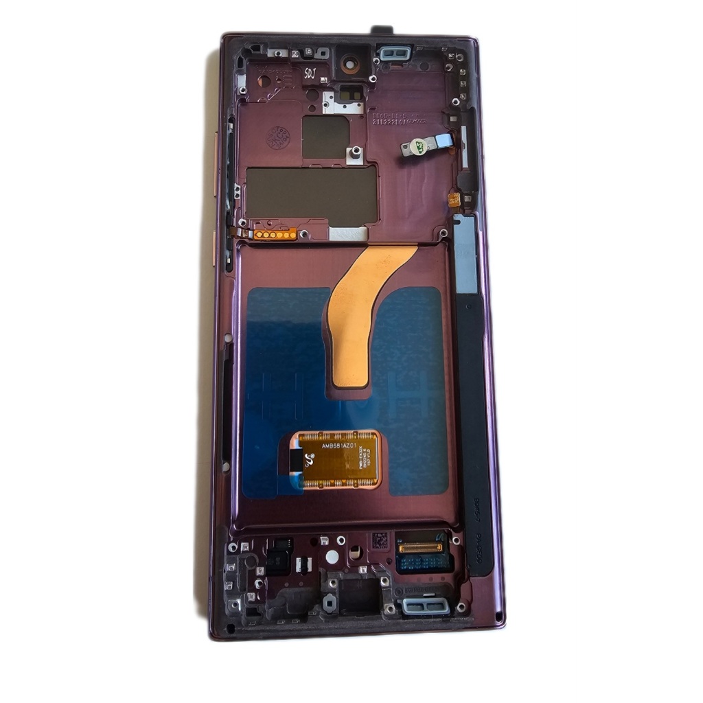 Tela frontal Display touch Compatível Com Galaxy S22 Ultra S908 original roxa