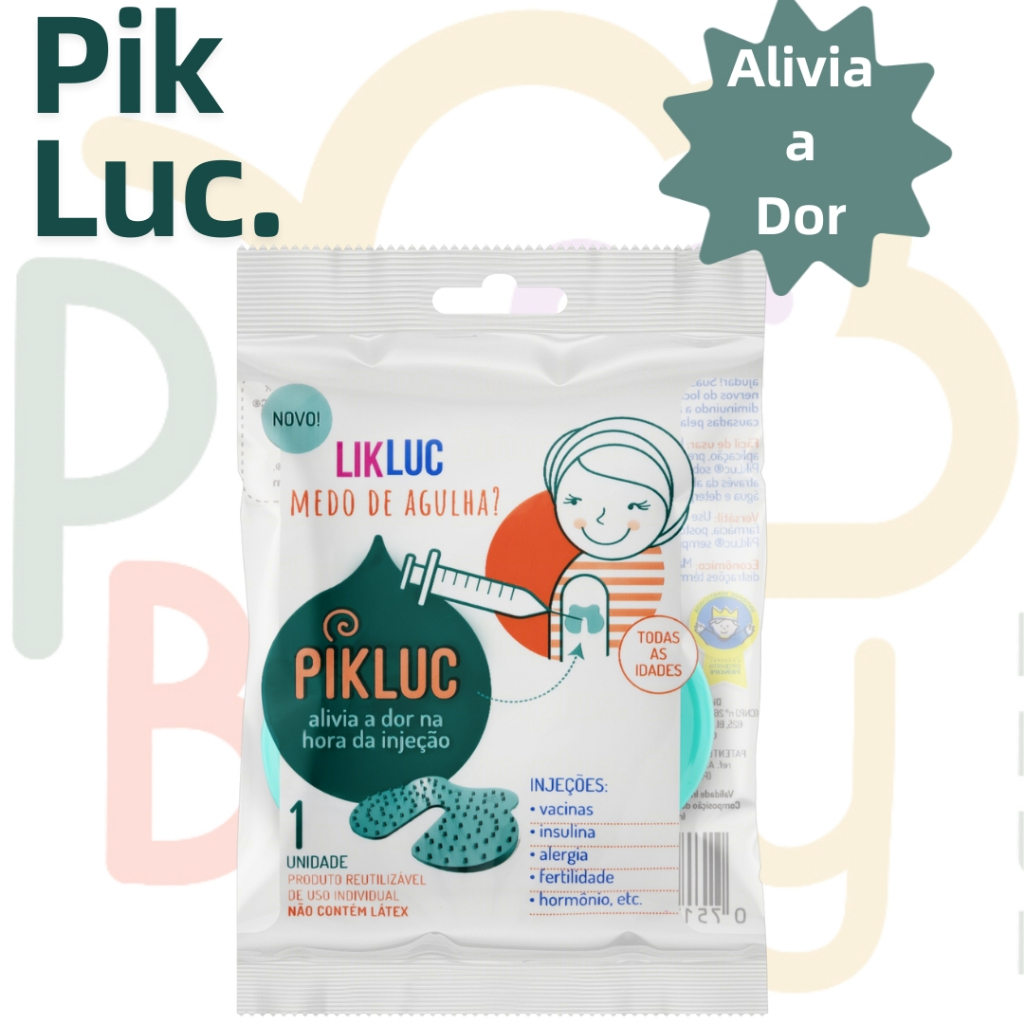 Aparelho para Alivio da Dor Na Hora Da Injeção Pikluc Reutilizável Bpa Free Menino Menina