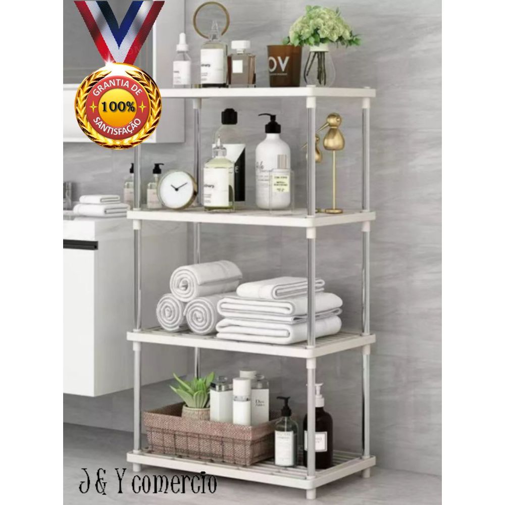 Estante Organizador Prateleira Multiuso Com 4 Andares （Modular Organizadora）40x21x79cm