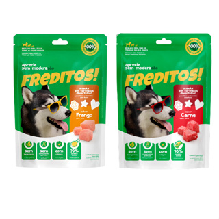 KIT 2 UNIDADES - Petisco Para Cães Freditos 1 FRANGO 500G 1 CARNE 500G em Oferta na Shopee