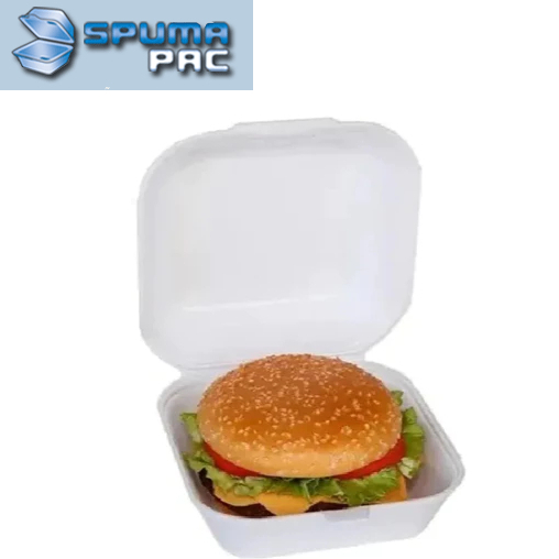 Estojo Isopor para hambúrguer  SpumaPac HB - 03  c/06 unidades / Hamburgueira