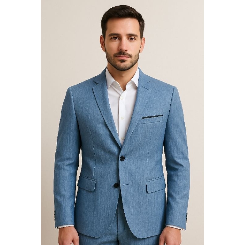 Bleizer Masculino + Calça Terno Masculino Completo Microfibra Bleizer Masculino + Calça Terno Masculino Completo Microfibra