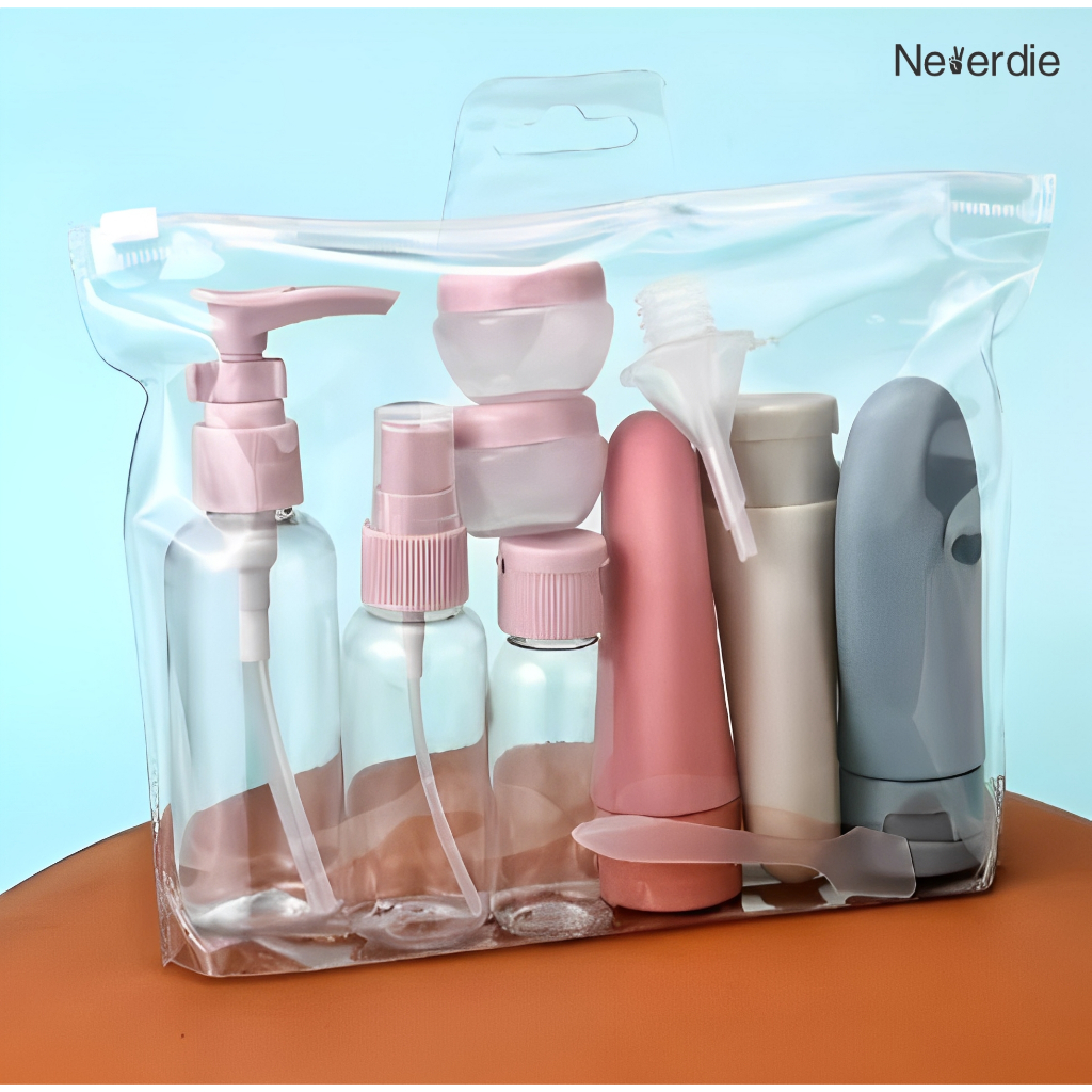 Kit Frascos Viagem Shampoo Creme Sabonete e Cuidados Pessoais em Oferta na Shopee