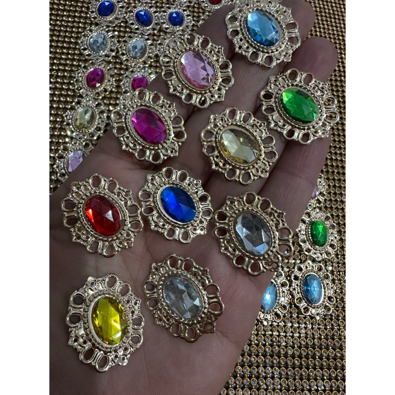 Tag oval dourada 10unid + Chatom 10x14mm 10unid em Oferta na Shopee