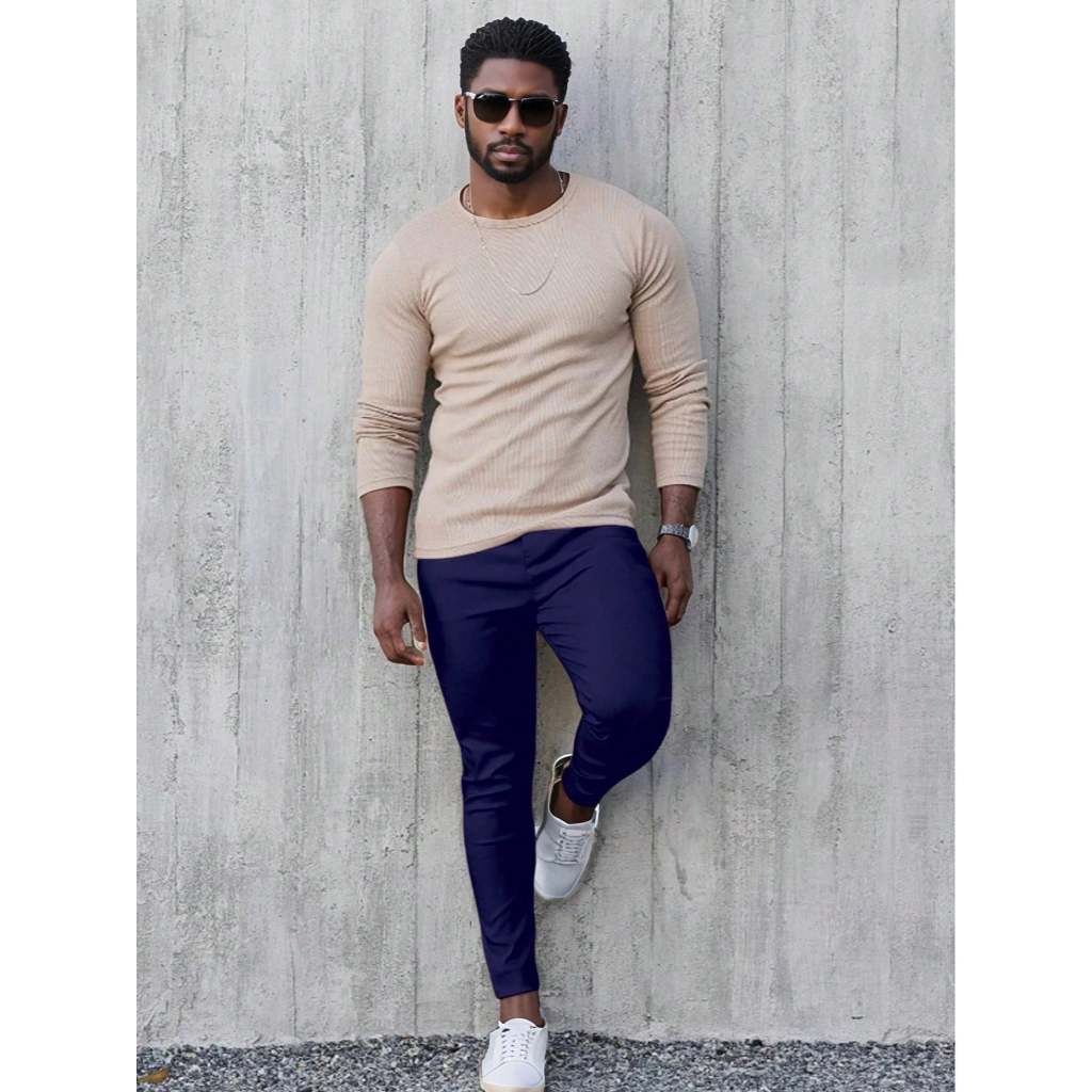 Calça Masculina Super Skinny Bengaline Conforto Extremo – Tecido que Estica Muito