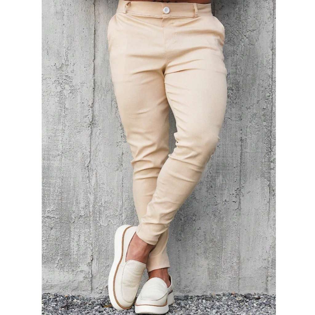 Calça masculina super skinny bengaline confortavel estica Muito