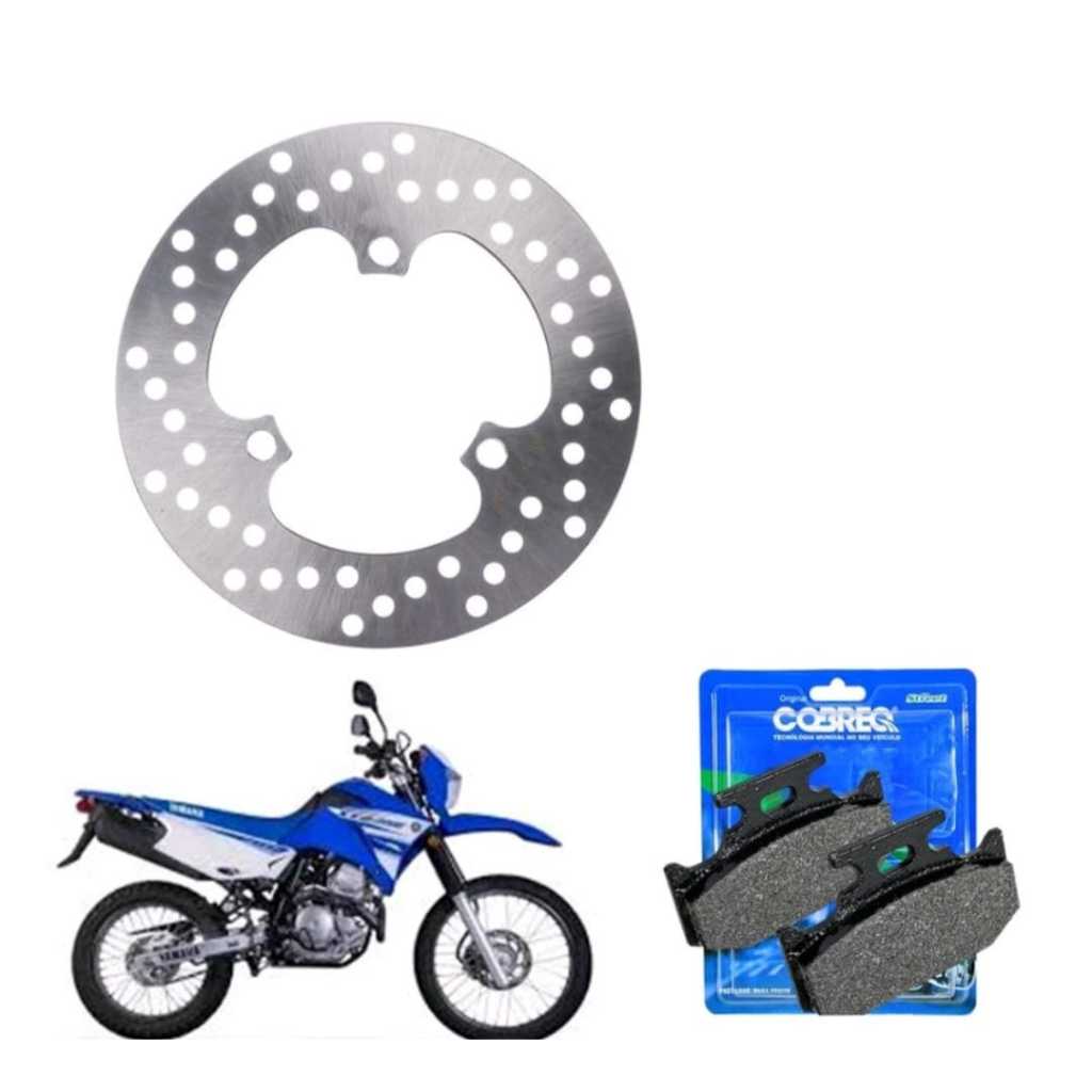 Disco Freio Traseiro + Pastilha XTZ 250 LANDER 2006 2007 2008 2009 2010 2011 2012 2013 a 2022 Cobreq