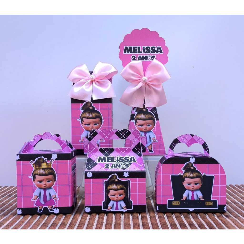 Kit Festa Poderosa Chefinha Personalizados Lembrancinhas Caixinhas para festa PEGUE E MONTE