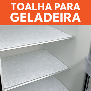 Toalhas de Geladeira com 3 Renda PVC Lavável 45x30cm em Oferta na Shopee