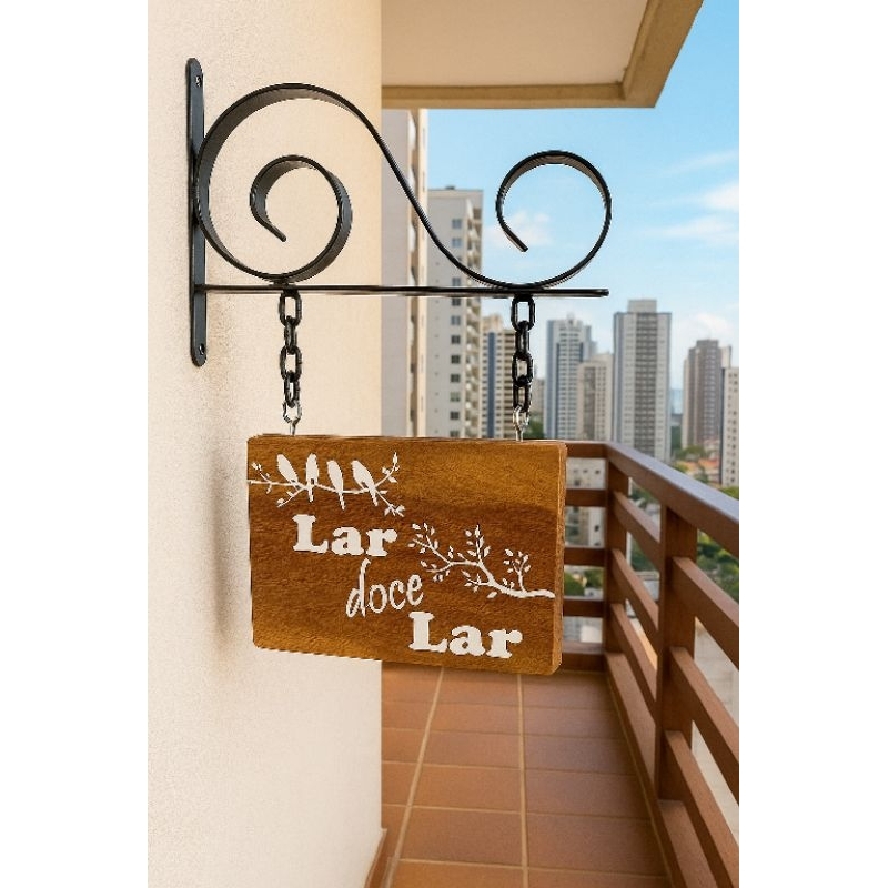 Mini placa bem vindos colonial em Oferta na Shopee