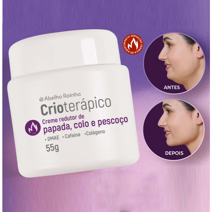Abelha Rainha Creme Redutor de Papada Crioterapico - 55g