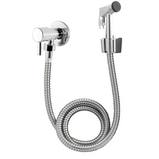 Ducha Higiênica 1/4 De Volta Metal Cromada Chuveirinho Banheiro Completa 1,2m em Oferta na Shopee