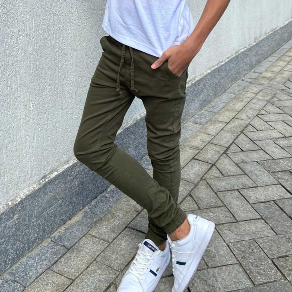 Calça Jogger Infantil Juvenil Masculina Com Elástico No punho e cos 04 ao 16