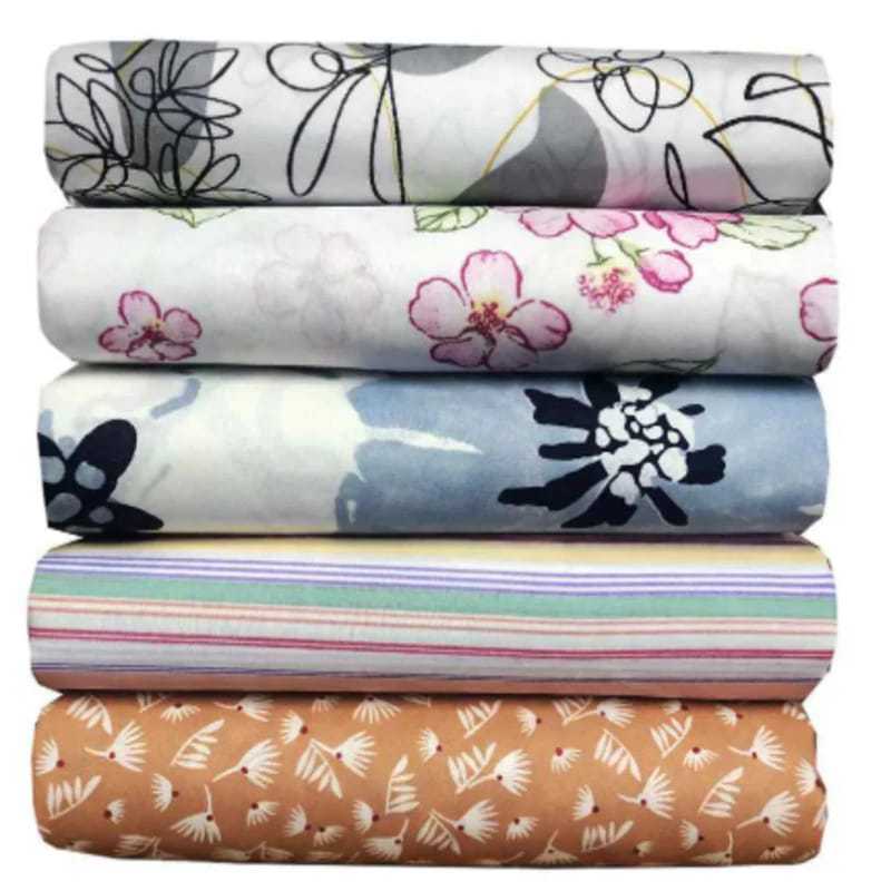 Kit 5 Lençol Casal Estampado com Elástico Avulso Pacote Com 5 Lençóis em Oferta na Shopee