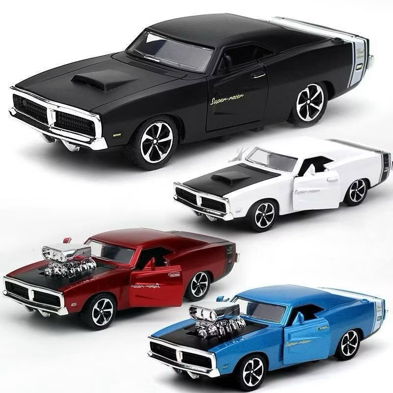 Carrinho de Metal Opala Dodge Charger Ferro Clássico Antigo Miniatura Lincoln