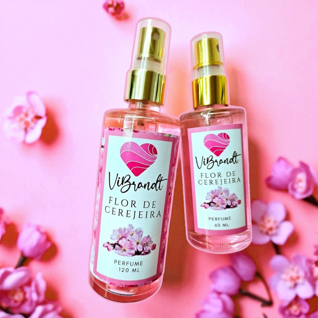 Perfume Flor de Cerejeira ViBrandt. em Oferta na Shopee