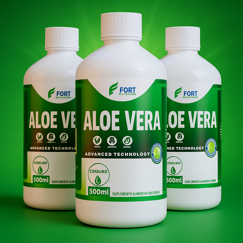 ALOE VERA BABOSA LÍQUIDO 500ML 100% NATURAL em Oferta na Shopee