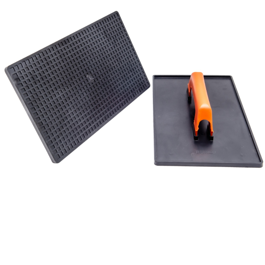 Desempenadeira Plástica Corrugada 17x34 para Reboco Argamassa Gesso Cimento