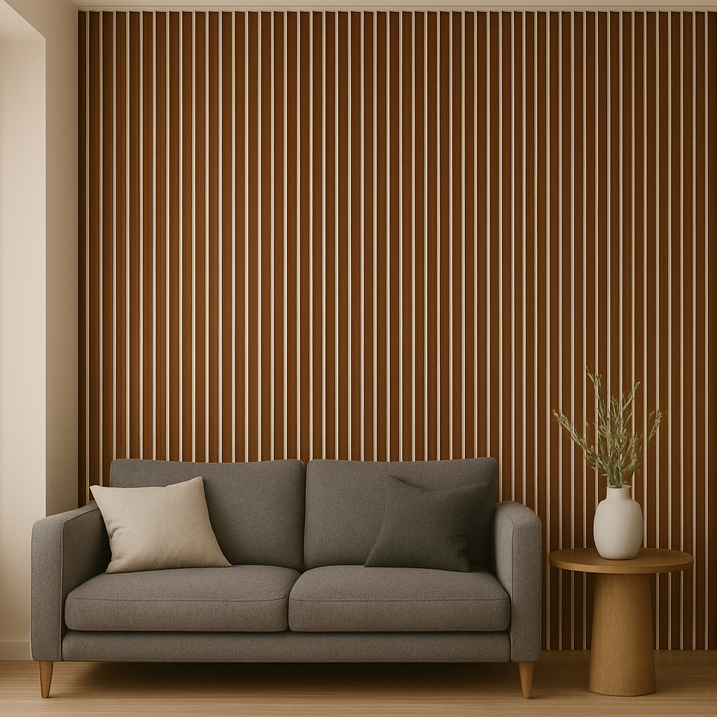 Kit 100 Placas Revestimento Ripado MDF Autocolante para Decoração Paredes 45x11 Envio Imediato em Oferta na Shopee