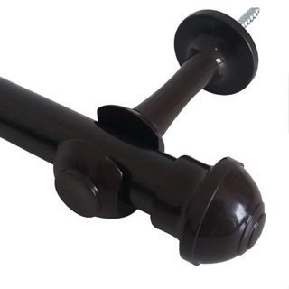 Varão de Cortina 2,00m 19mm Madeira Kit Completo Com Suporte Central Cores em Oferta na Shopee