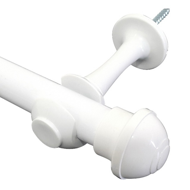 Varão de Cortina 19mm (Fino) Metal Kit Completo Diversas Medidas Cores