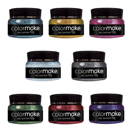 Gel Glitter para corpo e cabelo 150 gramas Colormake  para carnaval ,festa e maquiagem em geral