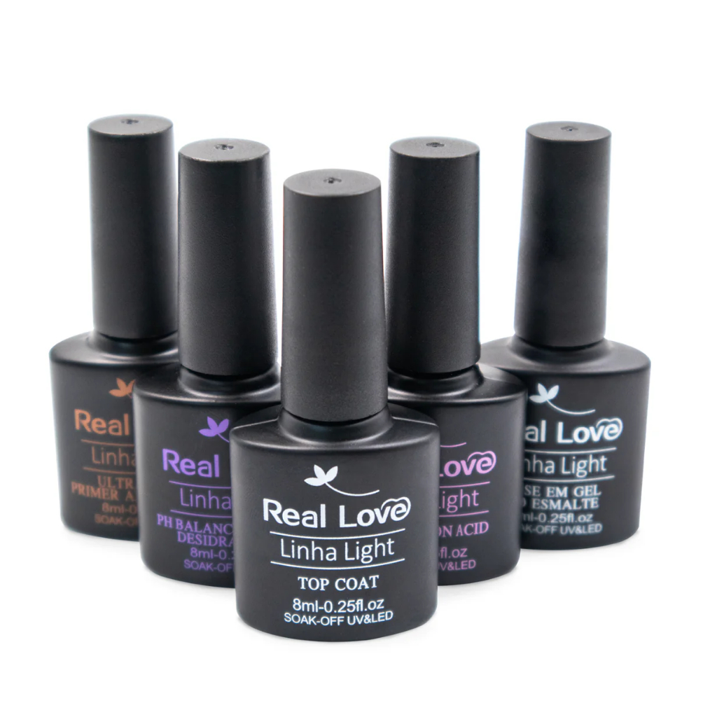 Kit Preparadores 5 Peças Linha Light  Real Love - 8 ml