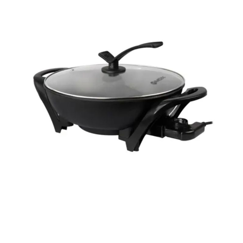 Panela Elétrica 30cm 1500W Cozinha Rápido Mantém Aquecido 220V