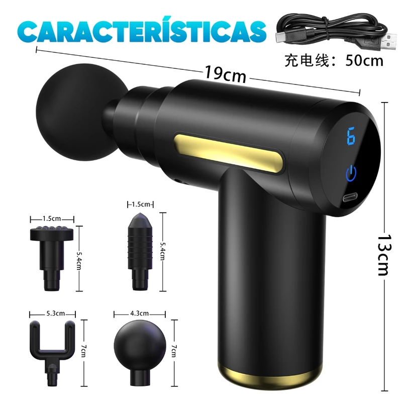 Pistola de Massagem Elétrica Inova para Tecidos Profundos — foto 9