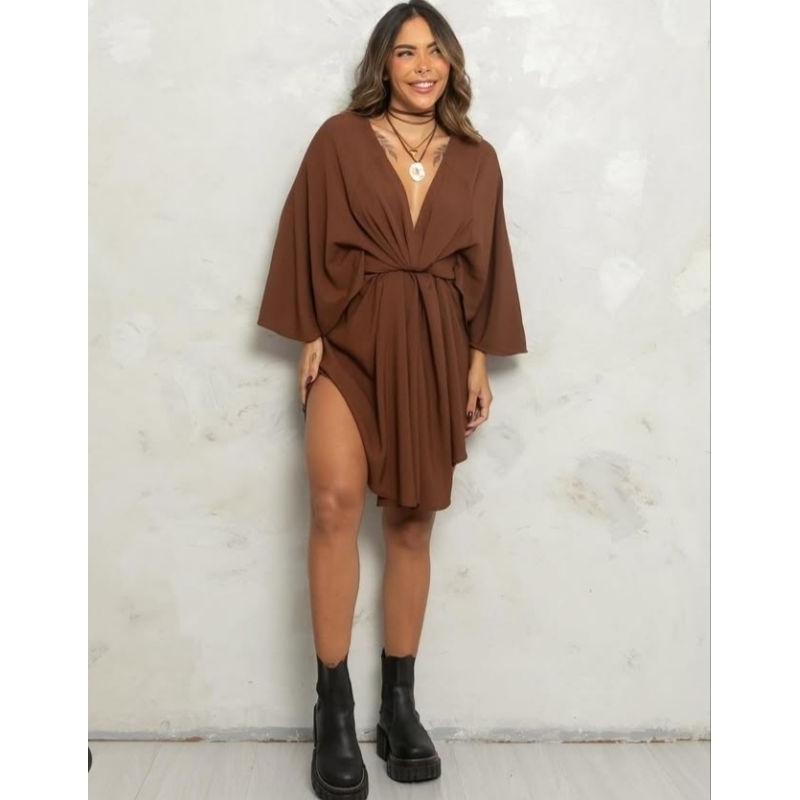 Vestido Kimono / Saida de Praia/ Bata Kafta