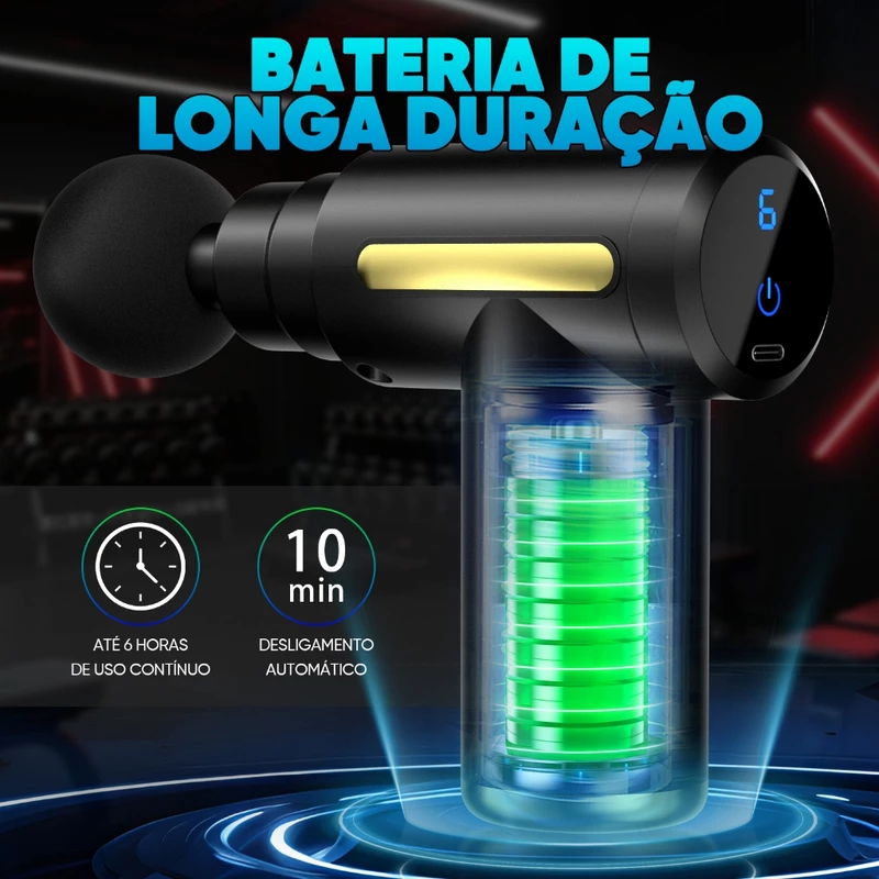 Pistola de Massagem Elétrica Inova para Tecidos Profundos — foto 4