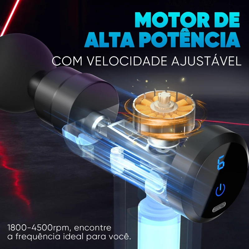 Pistola de Massagem Elétrica Inova para Tecidos Profundos — foto 7