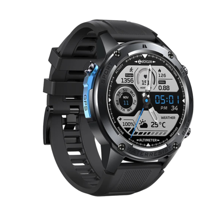 Smartwatch Militar GPS AMOLED Resistente à Água 5ATM | Para Corrida, Ciclismo | iOS Android | Brave
