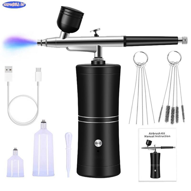 Aerógrafo Portátil com Mini Compressor - Para Unhas, Bolo, Maquiagem, Cabelo em Oferta na Shopee