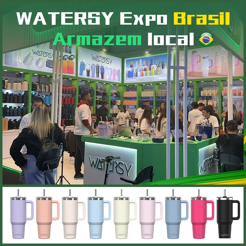 WATERSY copo café térmico inox portátil 1182ml 891ml 591ml Garrafa Termica De Agua Com Canudo Tampa · foto 2