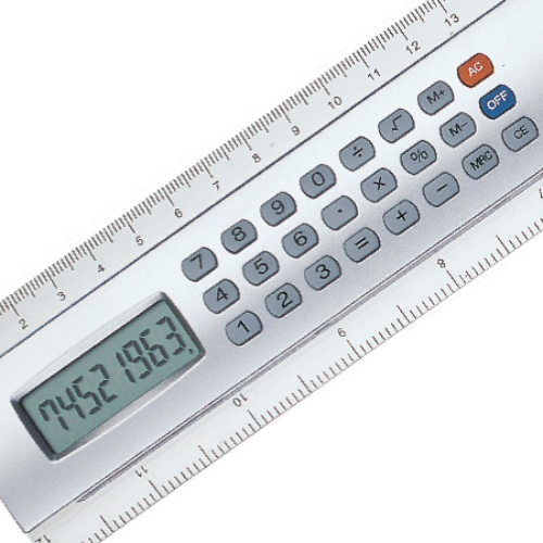 Calculadora Régua 30 cm e Relogio