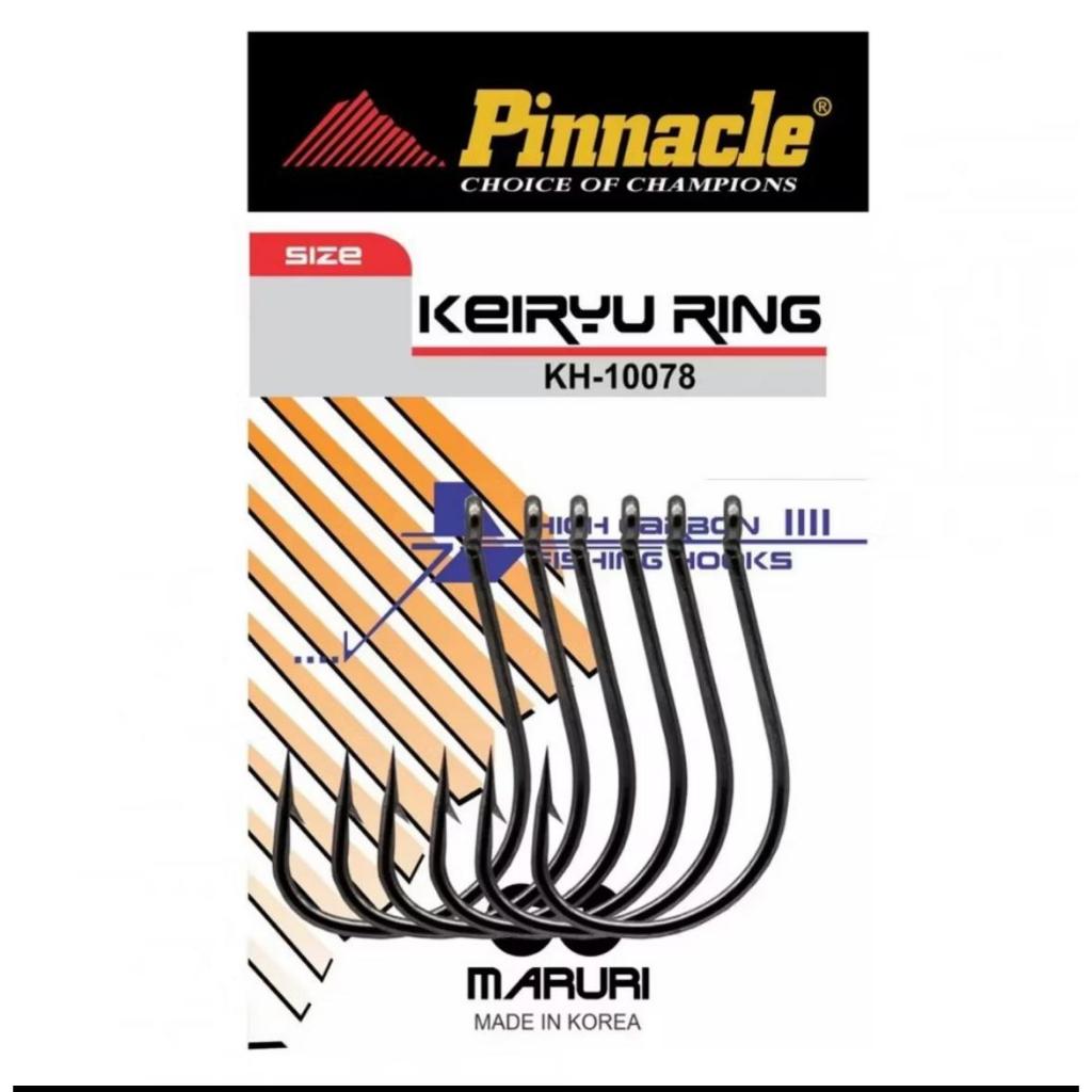 ANZOL KEIRYU RING BLACK PINNACLE CARTELA  Ideal para Tilápia!! em Oferta na Shopee