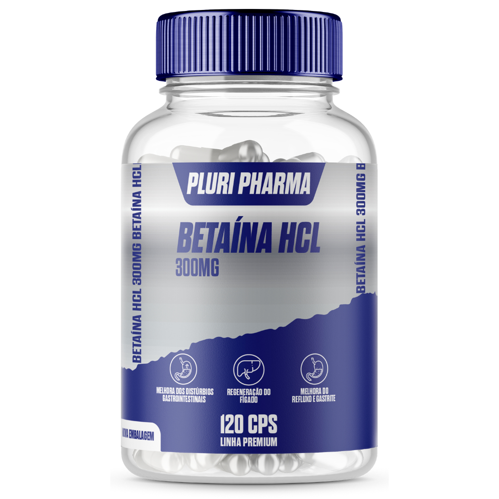 Betaina HCL 300mg C/120 Cápsulas