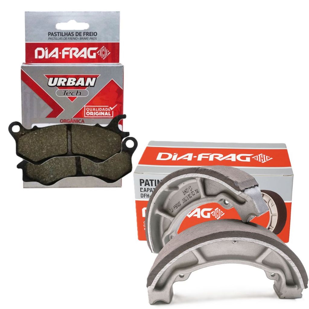 Pastilha e Lona de Freio Cg 150 Titan Combi Brake 2015-2017 Diafrag em Oferta na Shopee