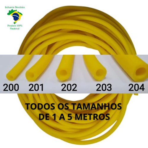 Tubo Látex 200 201 202 203 204 de 1 á 5 metros Garrote Borracha Elástico Estilingue