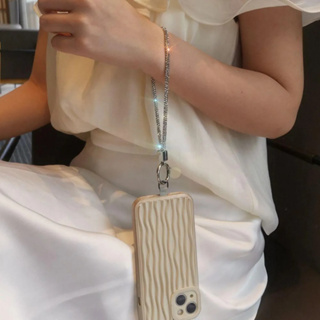 Cordão Brilhante de Strass Universal para Celular Alça de Pulso AntiPerda, Segurança e Estilo em Oferta na Shopee