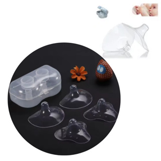 bico protetor de mamilos em silicone bico de seio amamentação 2 peças par em Oferta na Shopee