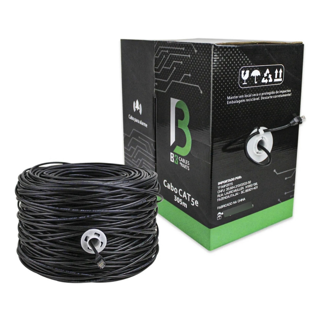 Cabo Trançado Para Cftv Alarme C5 305M Camera em Oferta na Shopee